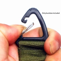 25pcs plastic stainless steel triangle carabiner spring quickdraws buckles clip hook keychain backpack camping hiking accessory
