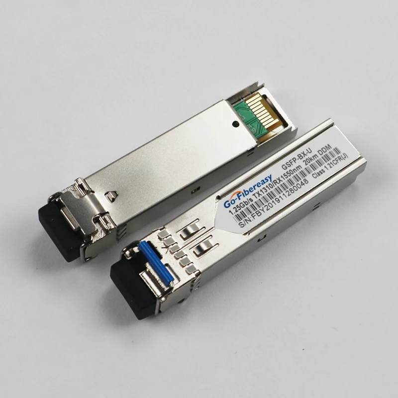 Гигабитный модуль SFP SM LC WDM 1 25G Bidi одномодовый волоконно-оптический трансивер