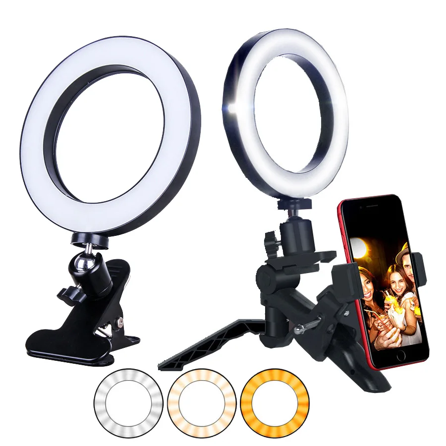 6 2 дюймов Светодиодная лампа для фотосъемки Красота макияж заполнить светильник