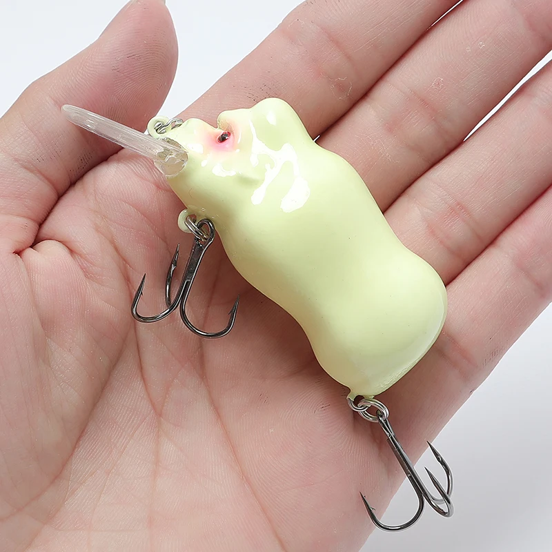 Бас жесткая Рыбная приманка вобблер Япония плавающая светящаяся блесна