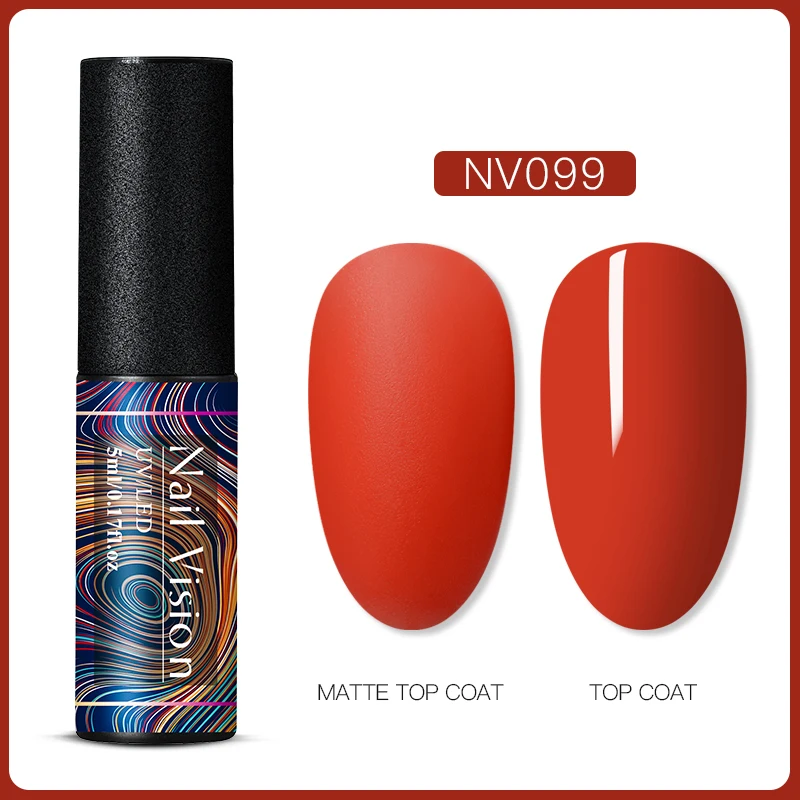 Nail Vision 60 цветов Матовый УФ-гель для ногтей 5 мл чистый цвет ногтей матовое верхнее покрытие Замачивание ногтей гель лак маникюрный лак - Цвет: AAS06694