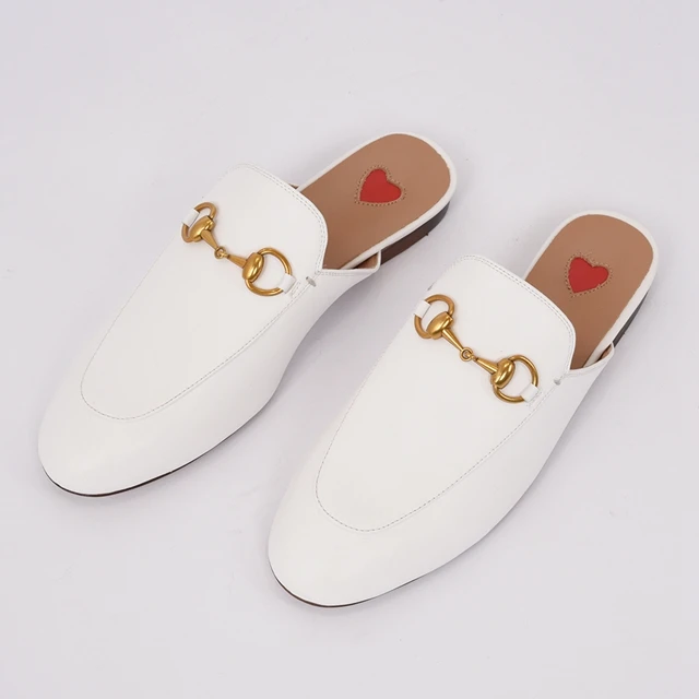 White Leather VISI HOP/ г.; модные Настоящий мех кролика; Шлепанцы из натуральной кожи; женские пушистые тапочки; зимняя теплая обувь - Цвет: White Leather