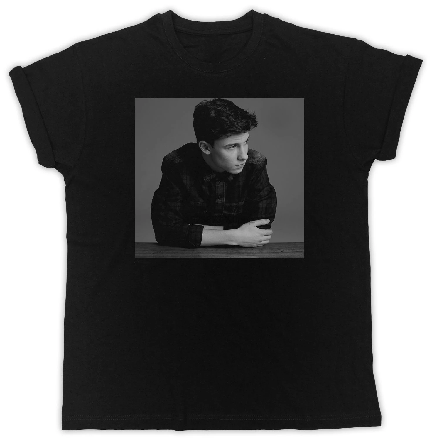 COOL SHAWN MENDES/подарок на день рождения черная футболка унисекс 100% хлопок короткий
