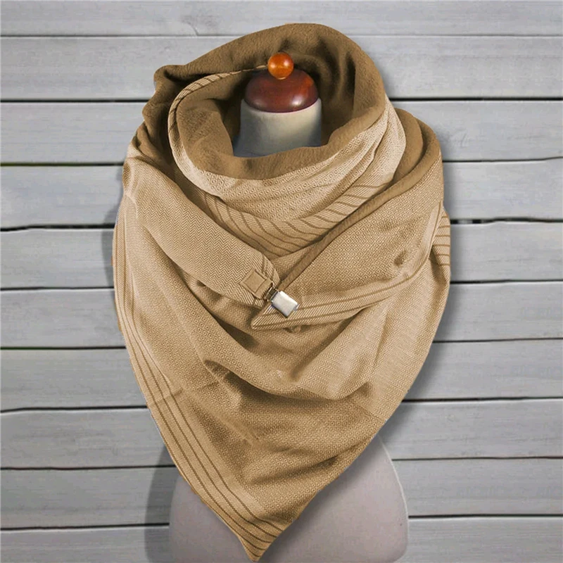 

Ladies Shawl Scarf Fashion Winter Scarf Shawl Women Solid Color Button Soft Wrap Scarf Casual Warm Scarf