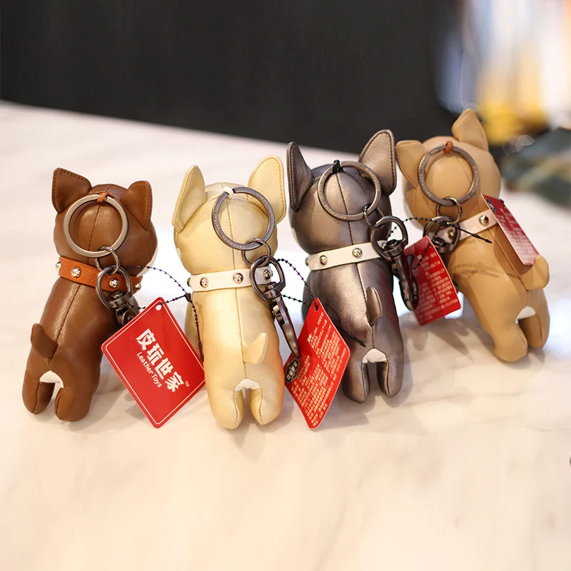 Искусственная кожа Шиба ину Собака Хаски Ключи Кольцо Подвеска кукла ручной