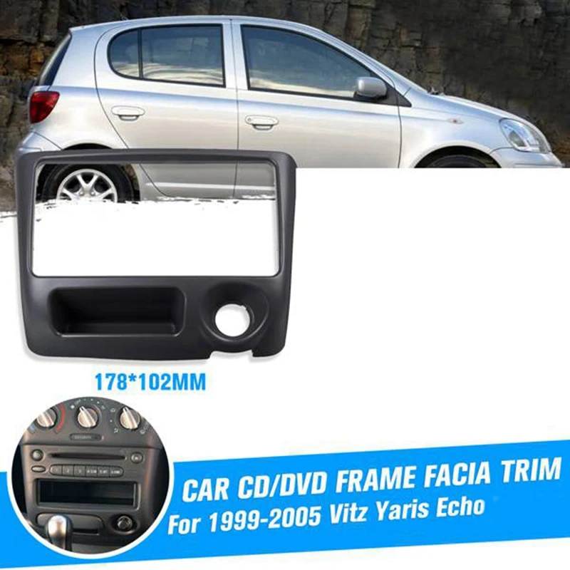2 DIN автомобиль Радио Переходная для Toyota Yaris Echo Vitz 1999-2005 DVD стерео CD-плеер Панель Даш