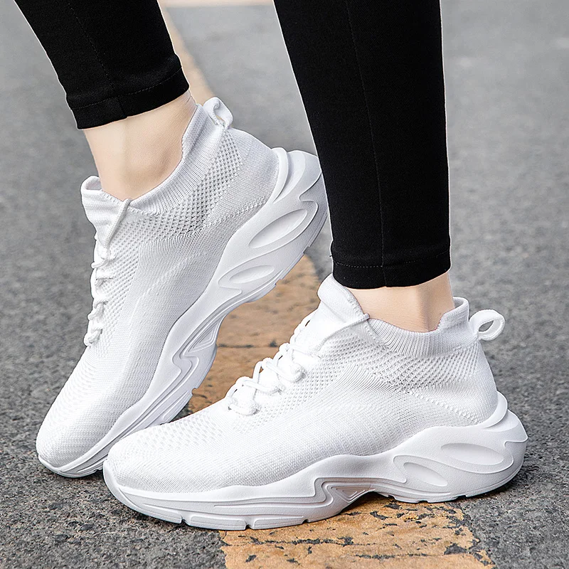 

2020 Women Sneakers Lace-up Woman Running Shoes Women's Casual Breathable Women Walking Shoe Ladies Summer Plus Size 35-42