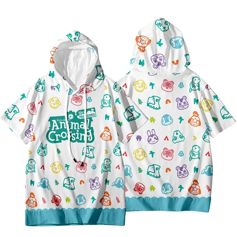 Футболка унисекс с аниме пересечение животных: новые горизонты футболка 3D хлопок