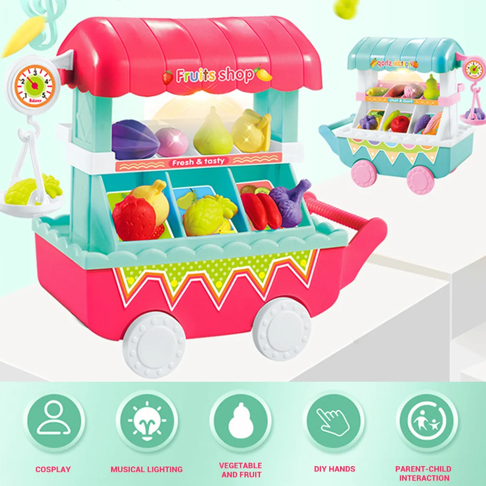 Детская еда грузовик игрушки мини девочка ролевые продукты фрукты и овощи