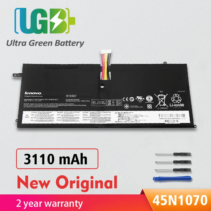 

UGB новый оригинальный 45N1070 45N1071 Сменный аккумулятор для Lenovo ThinkPad X1 Carbon Series 3444 3448 3460 4ICP4 448 3462 3463