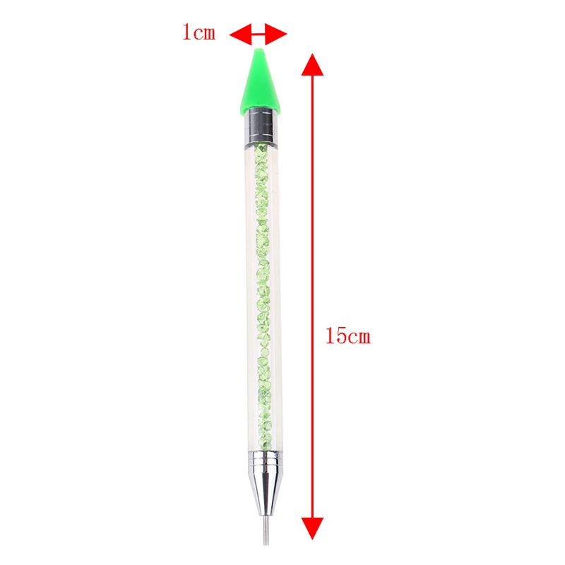 

1pc Nail Dotting Pen Dual-ended Dotting Pen Rhinestone Studs Wax Pencil Crystal Beads Decorations Picker Nail Art Tool