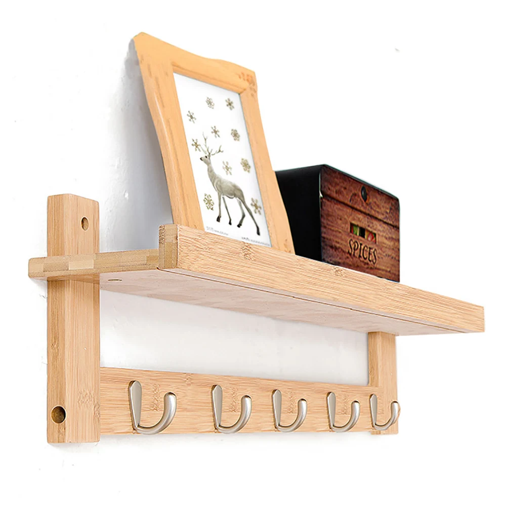 Скандинавская вешалка для дверей из массива дерева с крючком настенная хранения