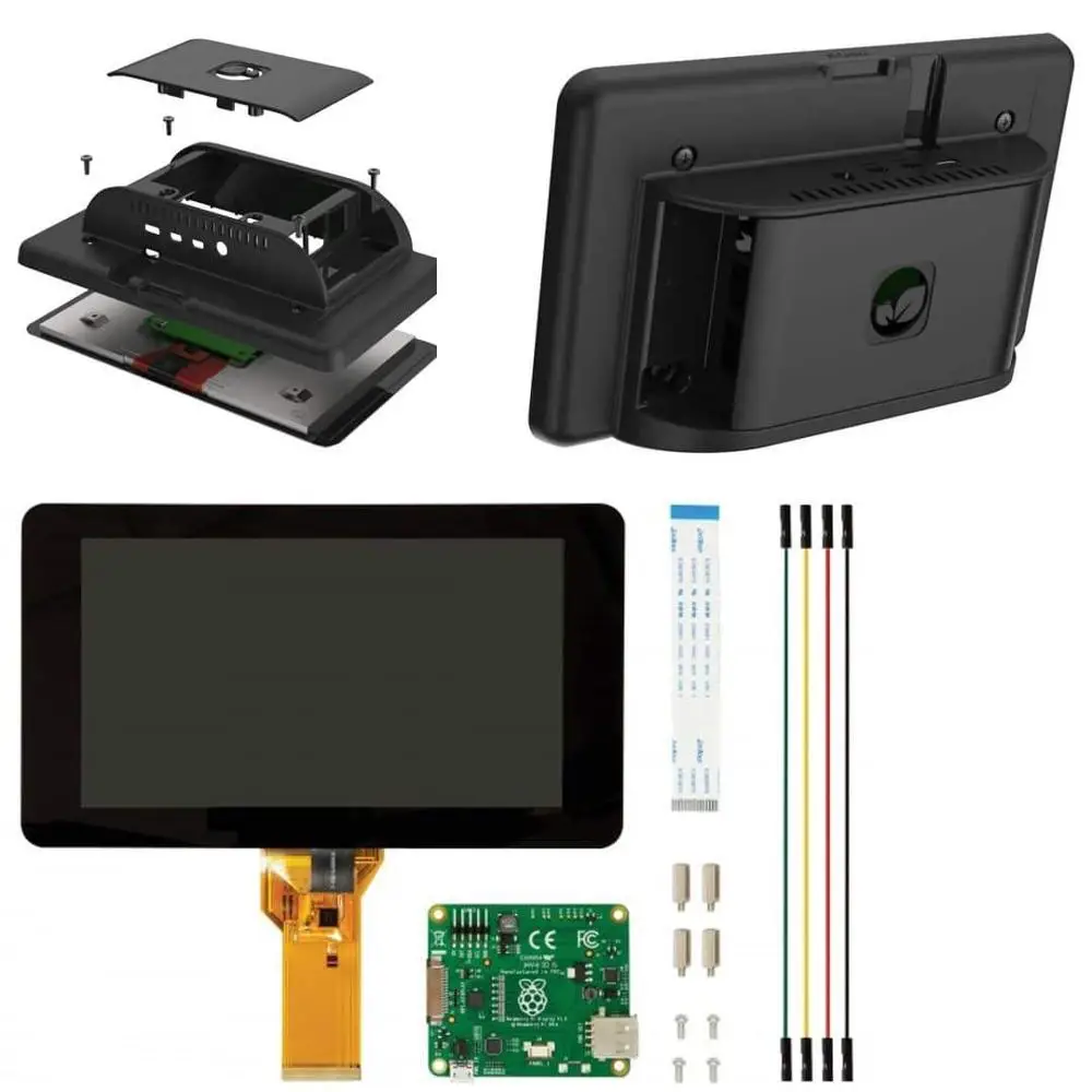 Официальный Raspberry Pi 7 "сенсорный экран с 4 Совместимый Чехол | Компьютеры и офис