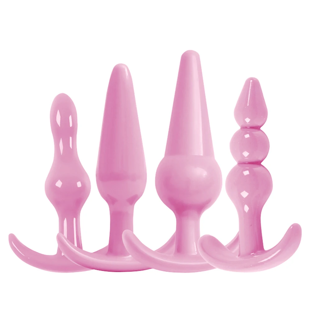 4 шт. Женский мастурбатор силиконовый Анальная пробка бусины Массажная палочка