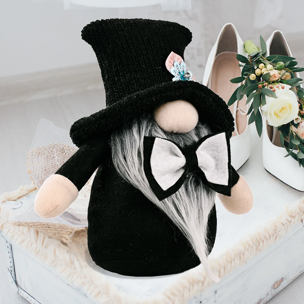 

Zerolife 1Pc Faceless Dolls Black White Men Women Sweet Romance Wedding Holiday Party DIY Decoration Anniversary Gift kids Toys