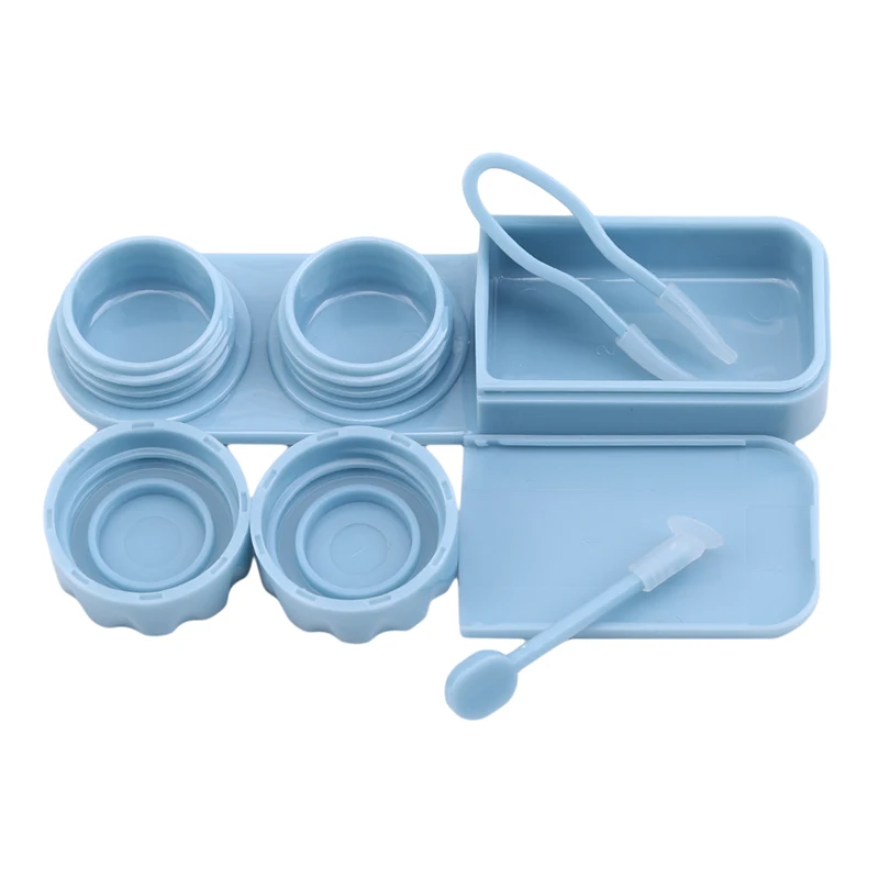 Мини Чехлы для контактных линз держатель хранения замачивающий контейнер очки