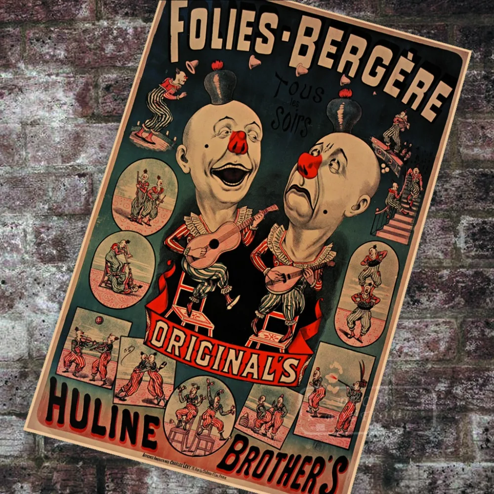 Классические картины на холсте Les Folies Bergeres цирковые музыкальные шоу хулина брата