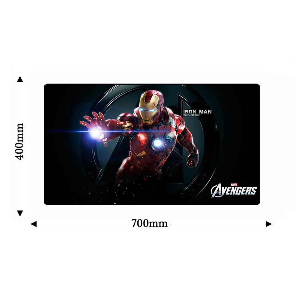 Большой Avengerse Infinity War компьютерный стол игровая компьютерная мышь «Железный человек» коврик Офисная Клавиатура ноутбук натуральный каучук нескользящий коврик для мыши