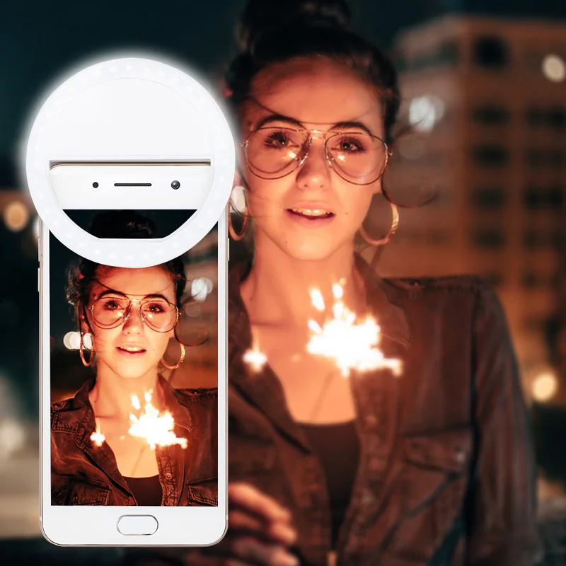 

Mobile phone Selfie Ring Flash lens beauty Fill Light For iPhone Samsung, Tablet Portable LED Selfie Ring Fit Dim Environment