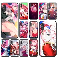 zero two darling in the franxxx for samsung a90 a80 a70 s a60 a50s a30 s a40 s a2 a20e a20 s a10s a10 e soft phone case capa