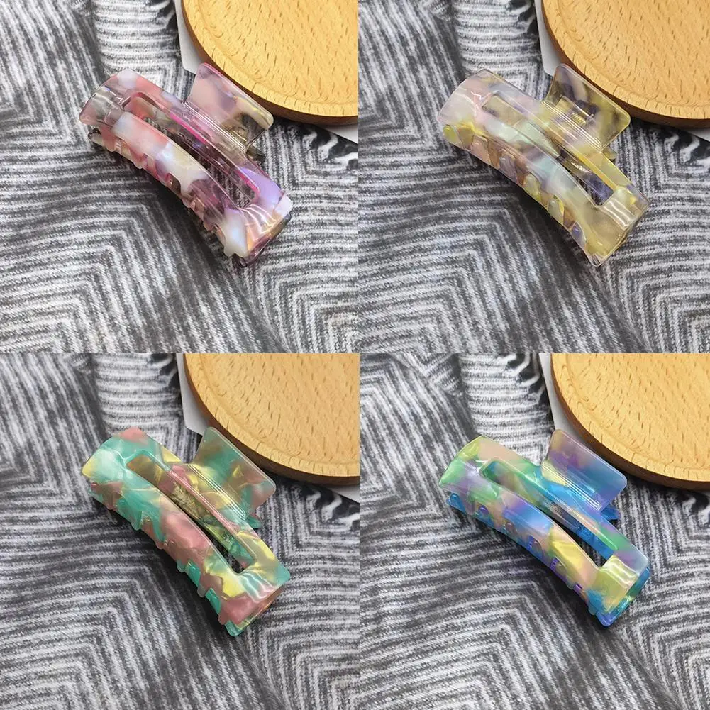 

Fashion Acetate Hair Clip Leopard Printed Hair Grab Large Acetic Acid Hairpin Ins Shark Clips For Women Girls Hair Accessor E6j1
