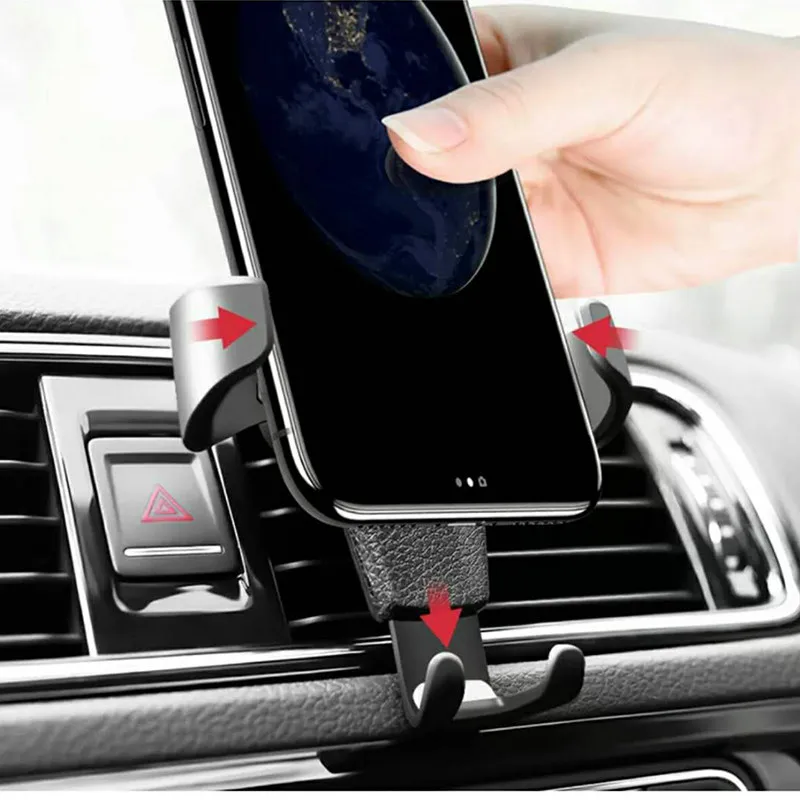 

Gravity Auto Phone Holder in Car Air Vent Clip Mount Mobile Phone Holder CellPhone Stand Support For iPhone For Samsung