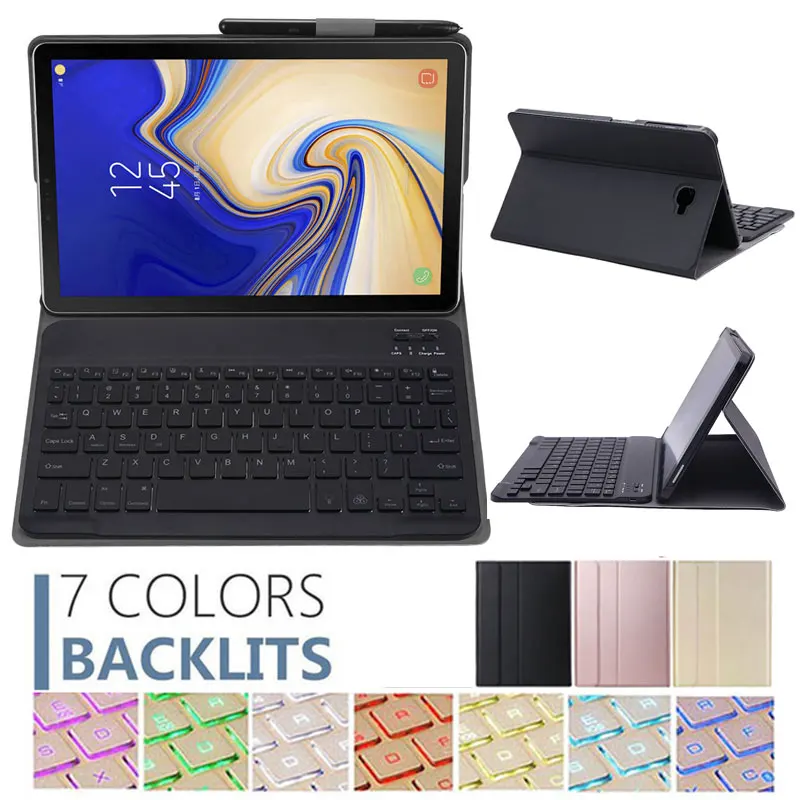 

Чехол с Bluetooth-клавиатурой с подсветкой для планшета Samsung GALAXY Tab A6 10,1 дюйма