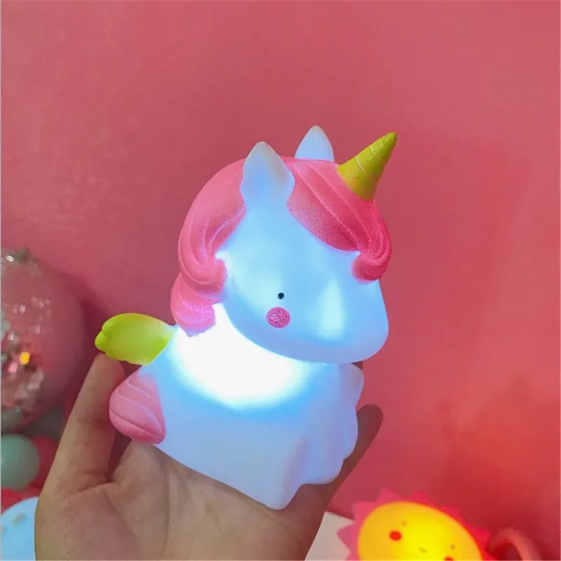 3 LED Night lamp decorate desk light battery dream cute Five-pointed Star Unicorn holiday creative light for baby bedroom luminar - Испускаемый цвет: 3