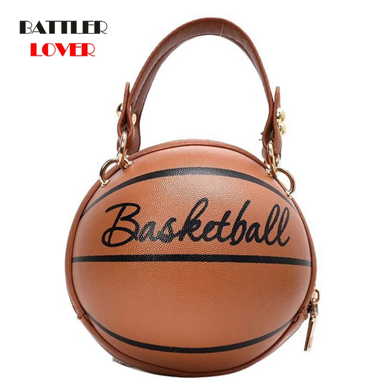

Fashion Basketball Round Shape Shoulder Bags for Women Acrylic Chain Casual Small Totes Female Ball Messenger Crossbody Handbags