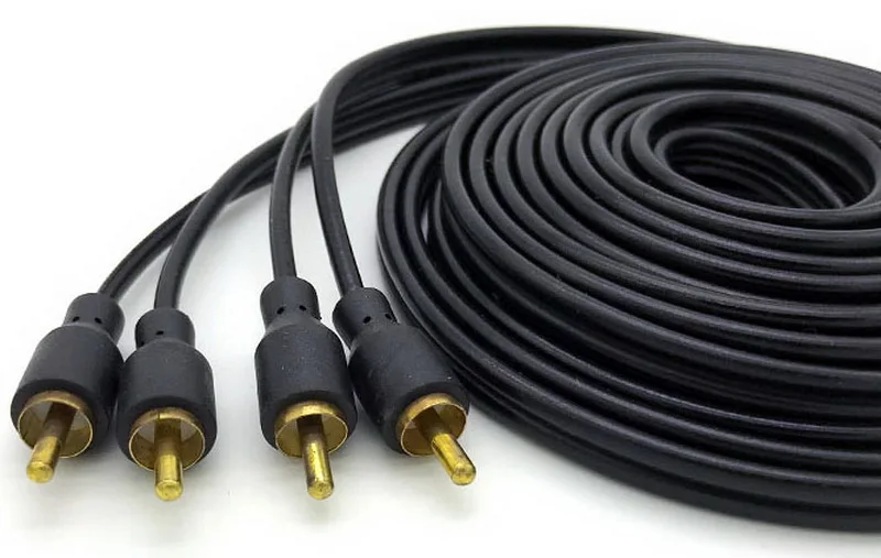 Усилитель медная линия автомобильный аудио кабель питания 5 м провод RCA разъем Phono