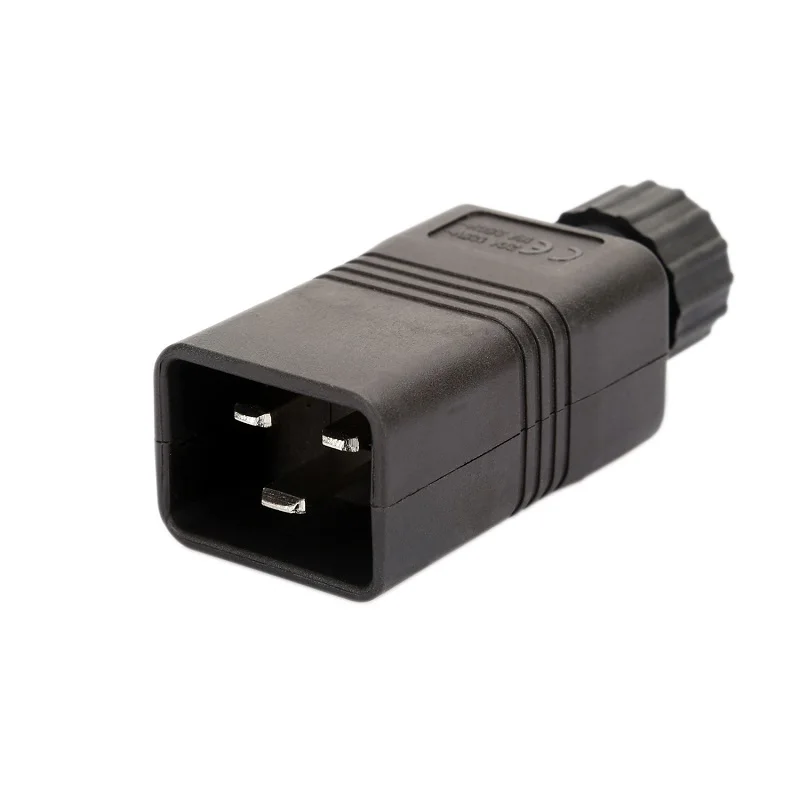 Штепсельная вилка переменного тока IEC 320 C20 штепсельная EN 60320 16A 250 В 20A/125 с винтовым