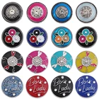 5 шт.лот винтажные кнопки, ювелирные металлические пуговицы 18 мм, пуговицы с рисунком цветов маслом для 20 мм 18 мм браслетов-обручей