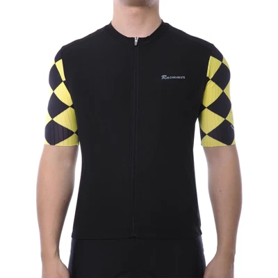PIC COLOR Racmmer мужские велосипедные Джерси PRO AERO с коротким рукавом Maillot Ciclismo Hombre Mtb велосипед Джерси рубашка черный Джерси - Цвет: PIC COLOR