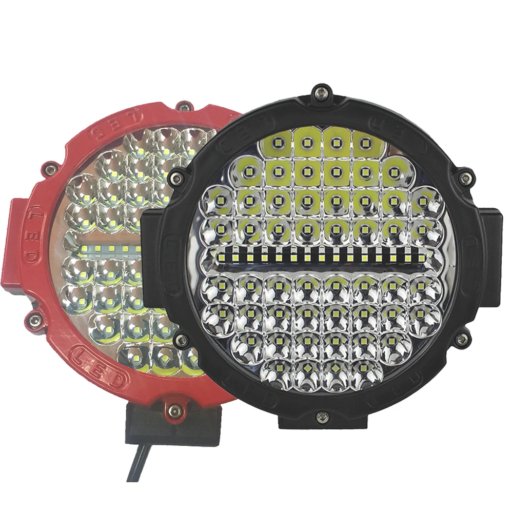 Скидка 2 шт. из 17850LM Черный 210W светодиодный рабочий светильник 12V 24V 4x4 круглый