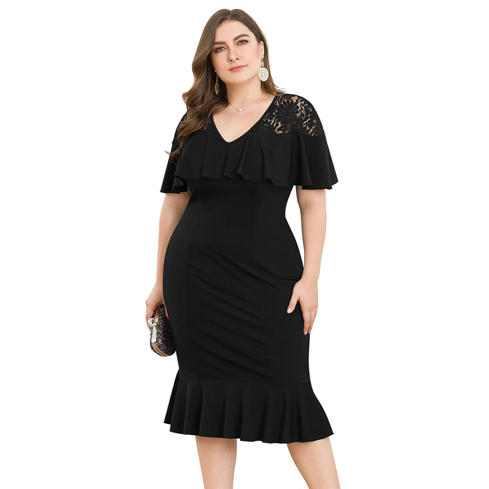 Lady Marry Женское платье, летние платья размера плюс 5XL, черное кружевное сексуальное облегающее готическое платье с открытыми плечами, винтажные Вечерние платья vestido D35 - Цвет: Lady Marry