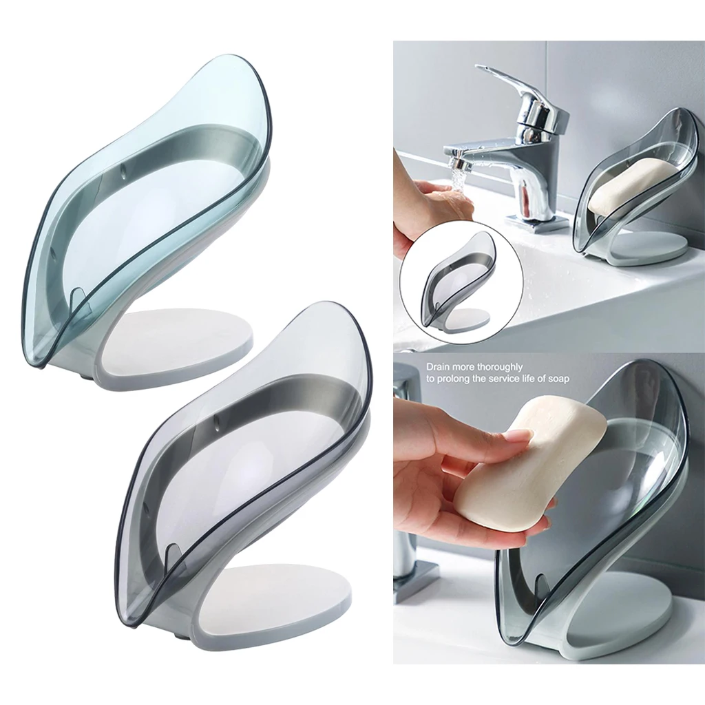 

Leaf Soap Box Decorative Drainage Soap Holder Self Draining Soap Dish Holder