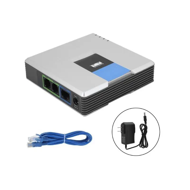 1 компл. VOIP шлюз 2 SIP порты V2 протокол интернет-телефона речевой адаптер с сетевым