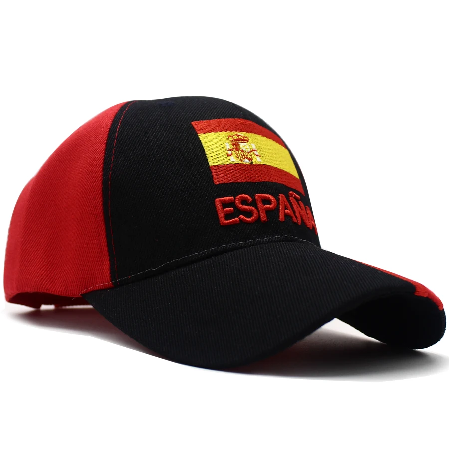 LIBERWOOD Brand hat Spain Espana Country Flag Baseball Cap Hats men female casual Sport Adjustable Cap Embroidered Spanish Gift