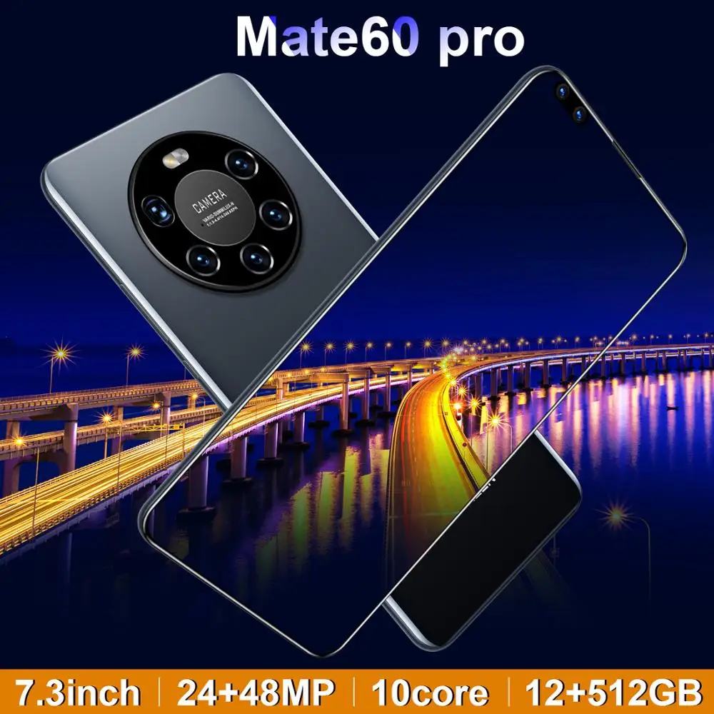 

Global Version 7.0" Mate 40 Pro+ Smartphone 12GB 512GB Android 10 5G 48MP Camera 5600mAh Dual SIM Card Mobile Phone Google GPS W