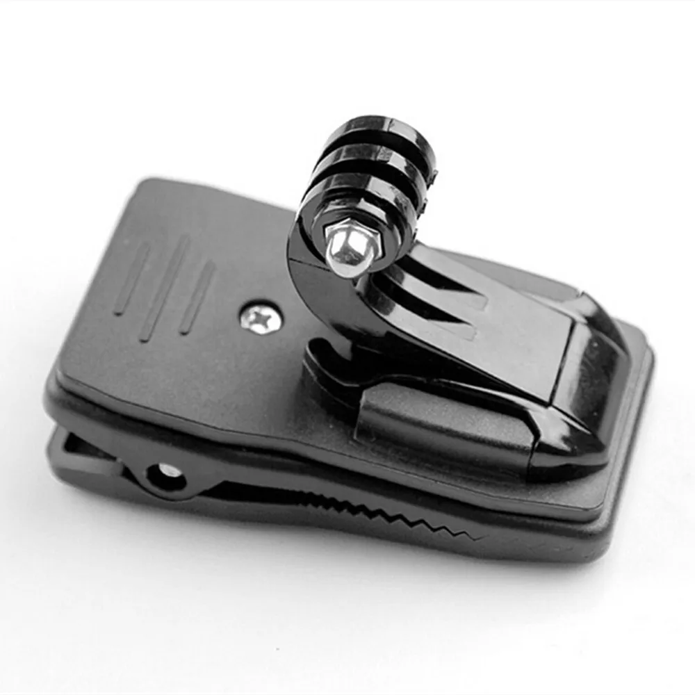 360 Degree Rotation Clip Backpack Hat Clamp + J-hook Buckle Base for Gopro Hero 8/7/6/5/4/3/3+ SJCAM Xiaomi Yi | Электроника
