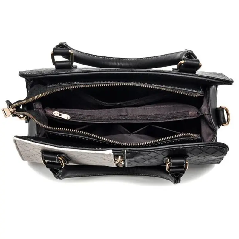 

Fashion For Luxury Handbags Women PATCHWORK Bags Designer 2020 Crossbody Pu Leather Black Soft Washed Messenger Flap Bag