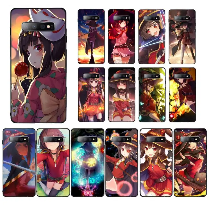 

Yinuoda Megumin Konosuba Anime Phone Case for Samsung S10 21 20 9 8 plus lite S20 UlTRA 7edge