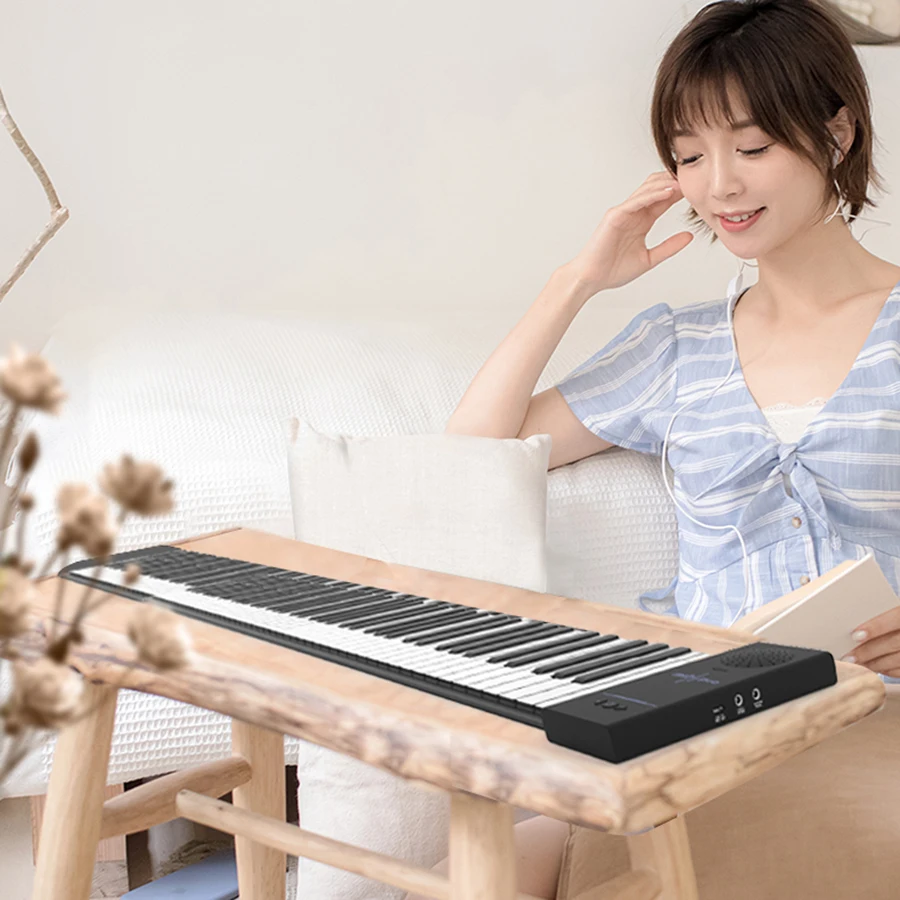 Electronic Hand rolled Piano 88 Keyboard Thickened Portable Folding Beginner Piano Professional Synthetiseur Musical Instrument