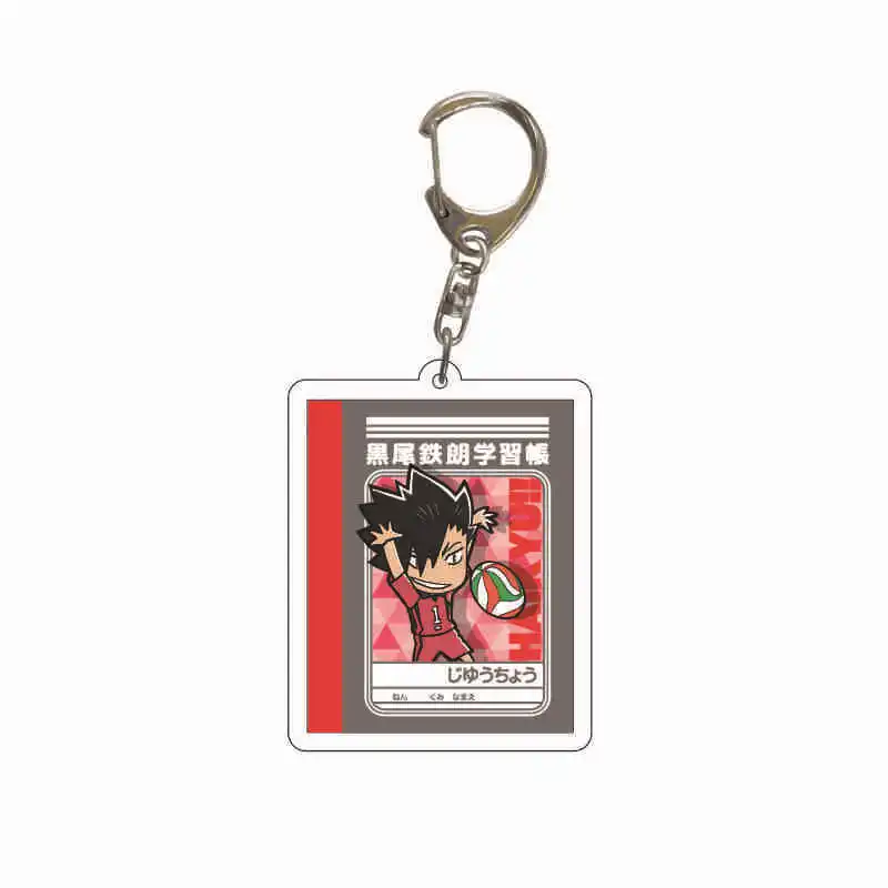 

Volleyball Juvenile Anime Keychian Hot Haikyuu Hinata Shoyo Acrylic Car Key Chain Men Boy Bag Pendant Keyring