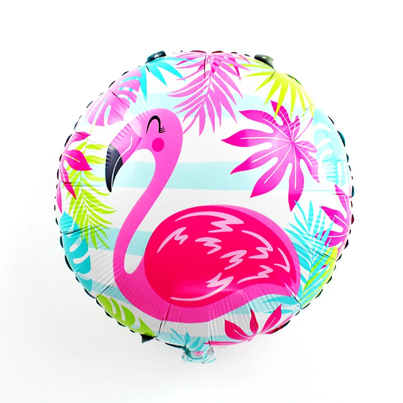 Надувные шары в виде фламинго фольгированные воздушные с цифрами праздничные