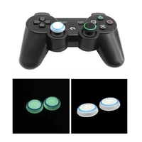 2pcs joystick non slip thumb stick grip cap cover silicone case for sony playstation4 ps4 ps3 ps2 controller glow in the dark