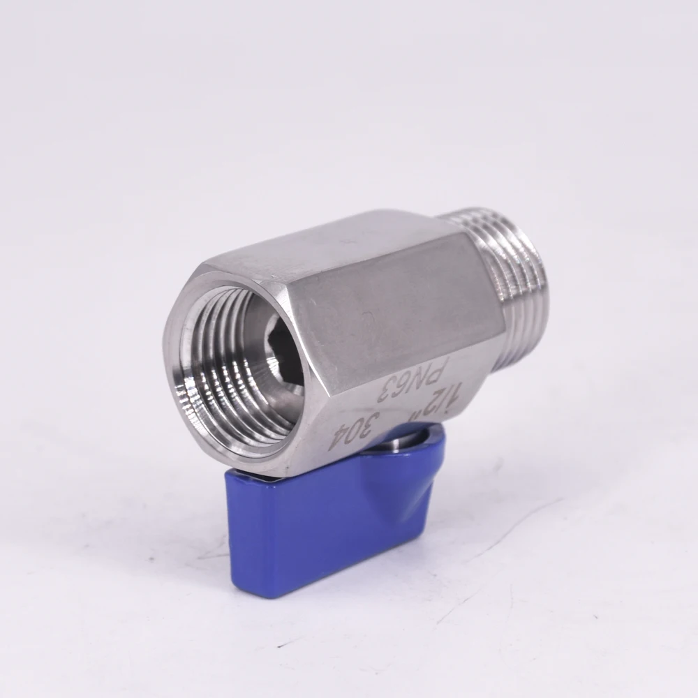 Мини санитарный шаровой клапан BSP Мама-папа 1/2 дюйма домашнее пиво нержавеющая