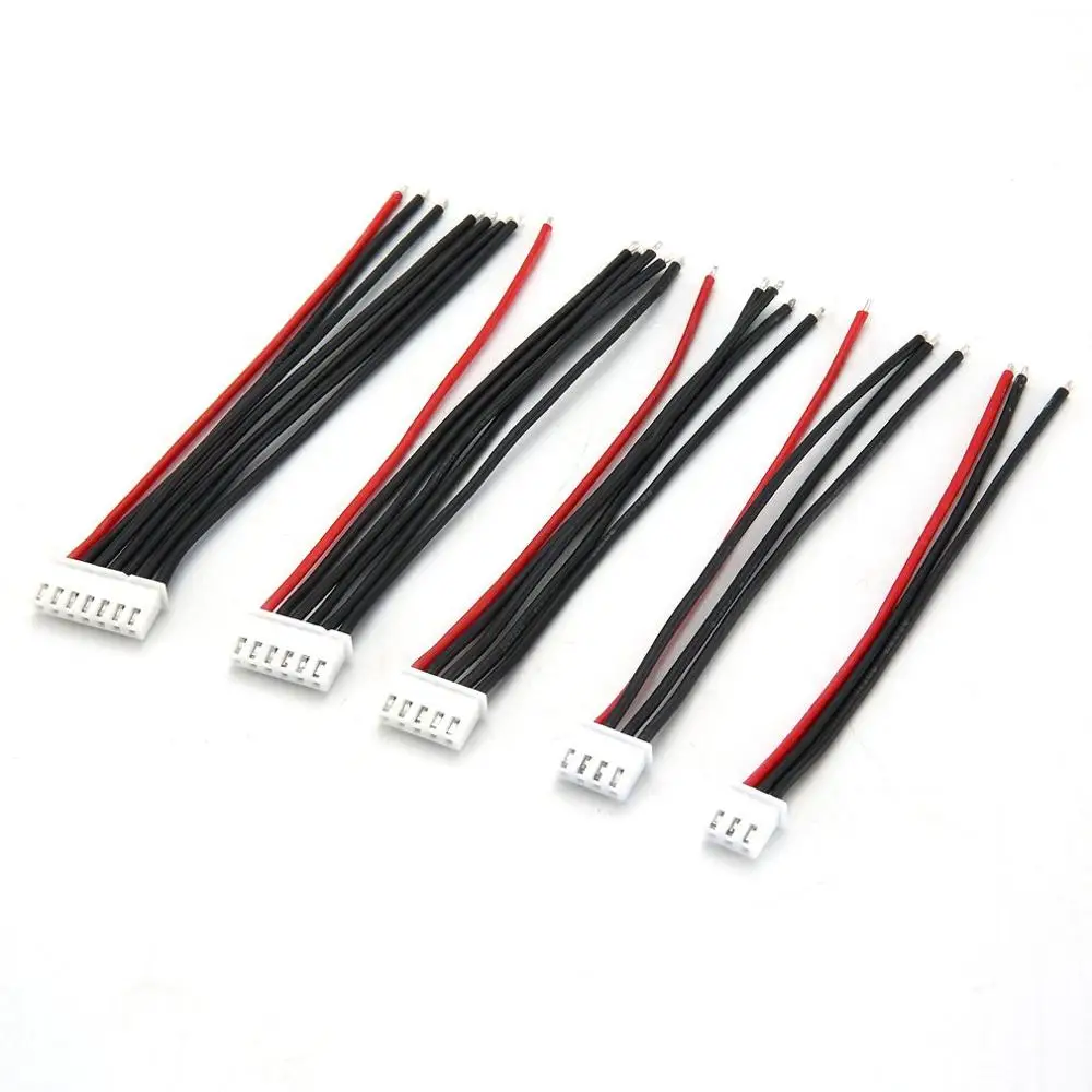 5 шт./лот 100 мм 22AWG разъем RC Lipo батарея баланс зарядное устройство 2s 3s 4S 5s 6s кабель