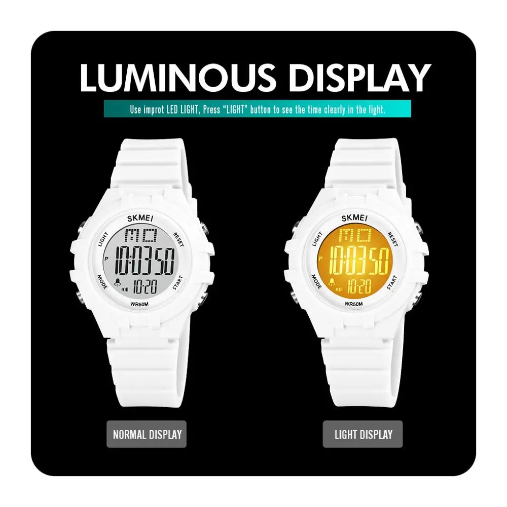 SKMEI Japan Digital movement LED Display Kids Sport Watches 5Bar Waterproof Children Wrist Watch Clock Boys Girls birthday Gift | Наручные