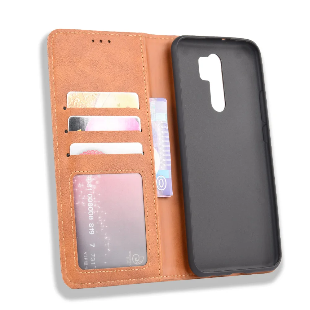

Flip Retro Leather Case For Xiaomi Redmi 9 Case Luxury Magnetic Vintage Book Cover For Xiaomi Redmi 9 Protective Phone Cases